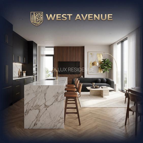 Studio 44 mp cu dormitor separat | viitor metrou |ansamblu privat - 2