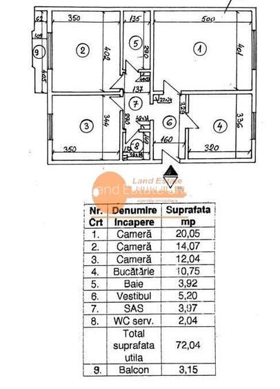 Apartament 3 camere decomandat | tip H | Mall Vitan - 1