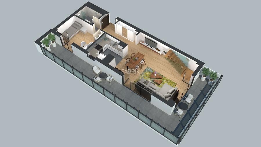 Penthouse 4 camere, cu finisaje premium, disponibilitate imediata - Comision 0 - 19