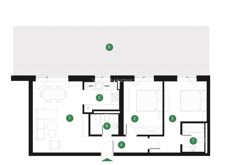 Apartament de 3 camere cu mutare imediată  - Pădurea Băneasa - Grădina proprie - 1