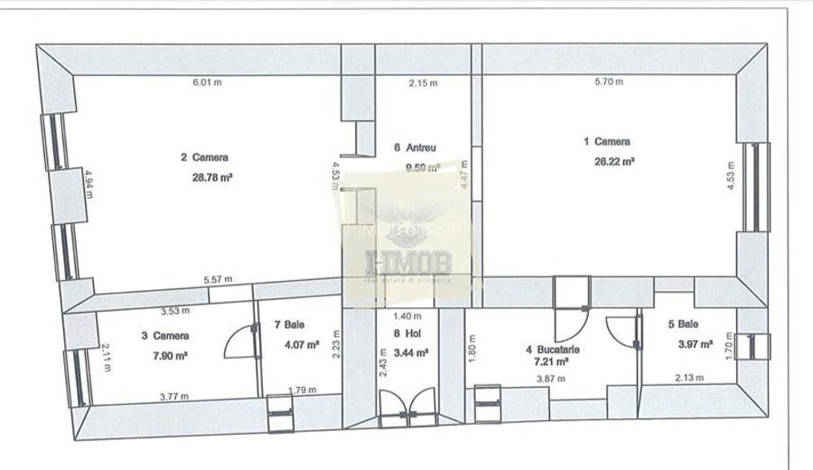 Apartament 3 camere decomandat 90mp | afacere la cheie | Ultracentral - 14