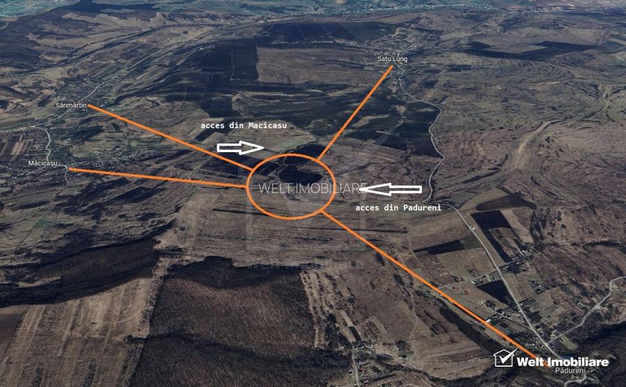 Teren in Macicasu - Chinteni, 2900 mp, intravilan, Lv2 - viitoare constructii - 2