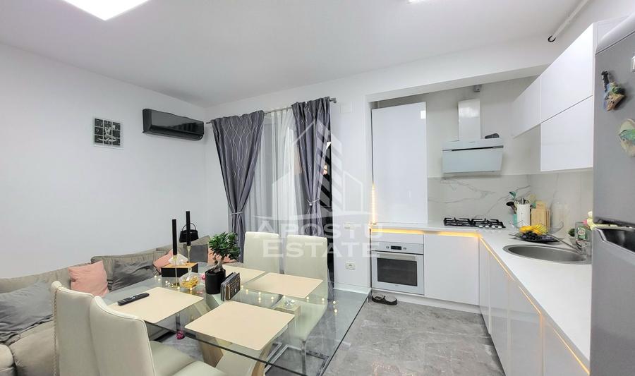 Apartament cu 3 camere,mobilat si utilat modern,Dumbravita,etaj 1