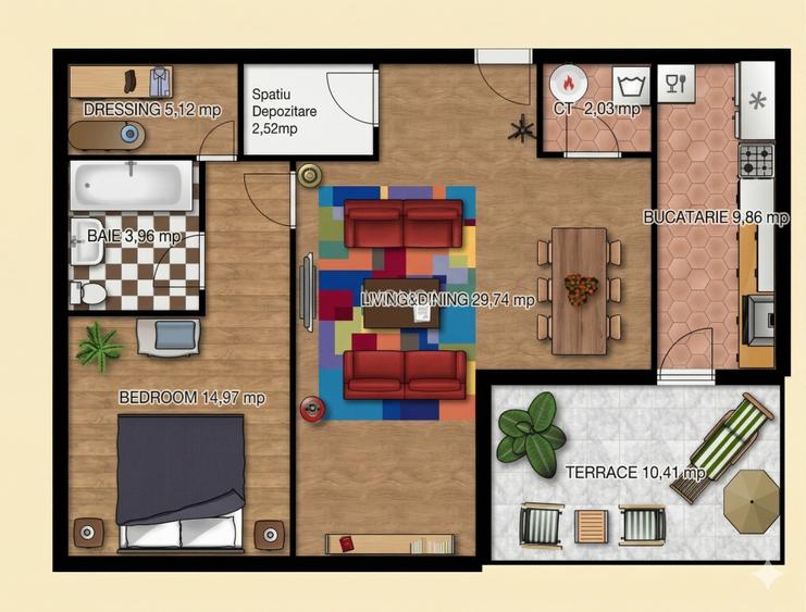 Apartament 2 camere 73mp +10mp terasa | 0 Comision | Felicity - Padurea Baneasa - 5