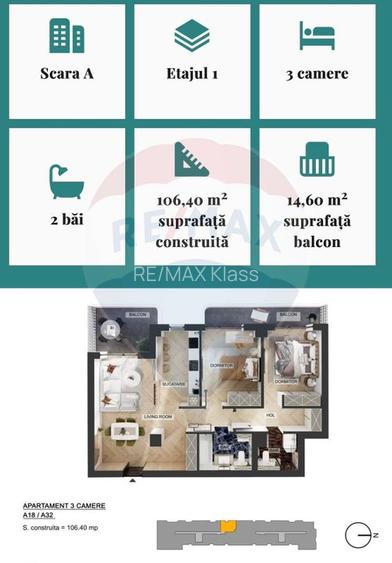 Apartament 3 camere de vanzare in MyPlace North Pipera - 1