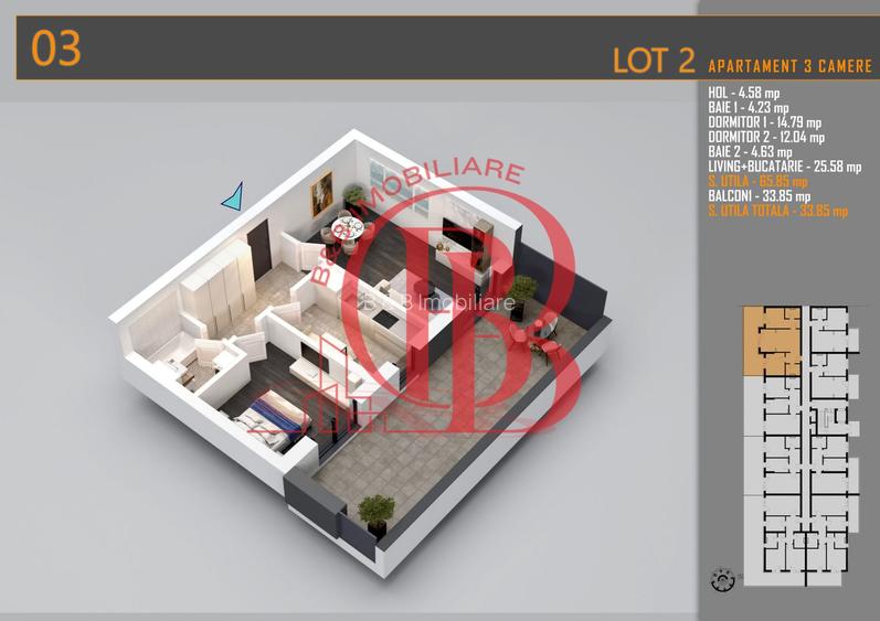 Apartament 3 camere Modern Titan Th. Pallady-Sector 3 - 2