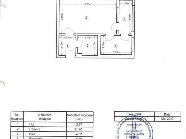Garsonieră 41mp centrală bloc nou PARTER + Optional: Studio Video - 11