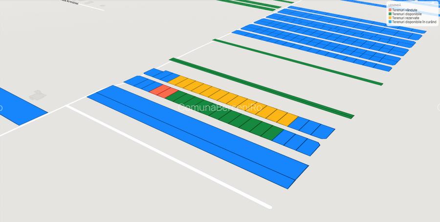 Teren Intravilan In Rate Com Berceni | utilitati: curent - gaz | #EG34 - 2