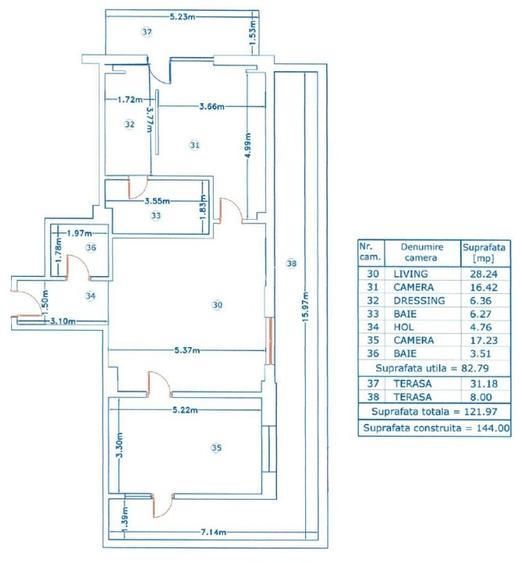 Apartament de inchiriat 2 camere zona Baneasa - Ficusului, Bucuresti - 1