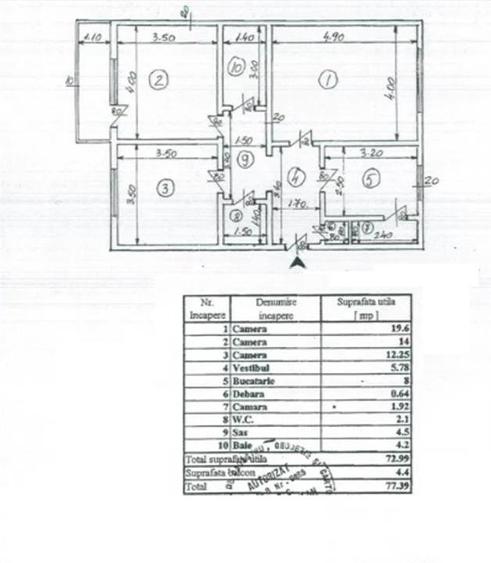 Apartament 3 camere hol H Bdul.Constantin Brancoveanu - 7