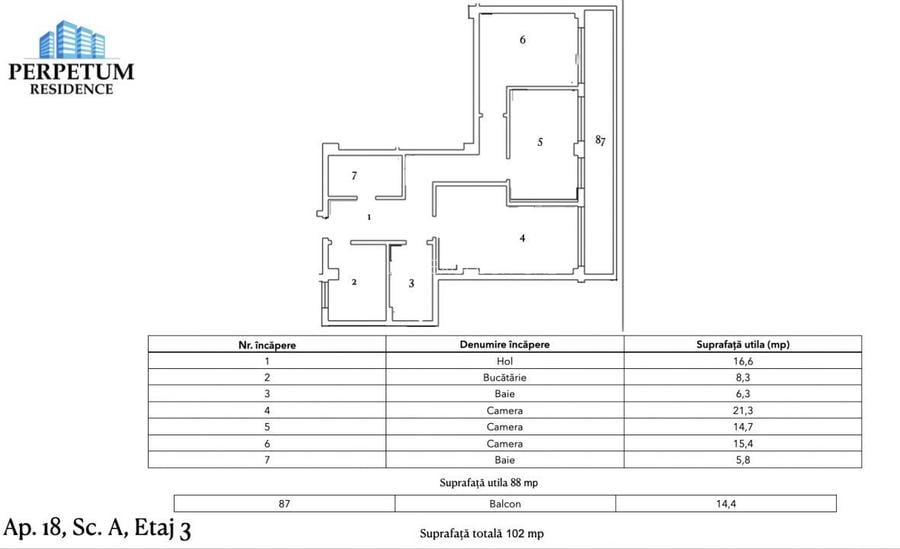 Tomis Nord/Carrefour - Vanzare apartament cu 3 camere, bloc nou. - 2