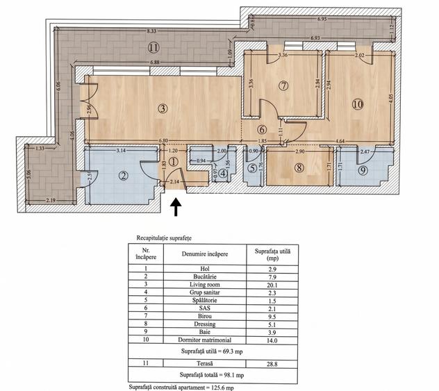 Apartament 3 camere 70+30mp | 0 comision | H Pipera Lake | Mobilat Utilat - 6
