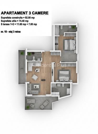 Bloc Boutique | 3 camere |  Pipera Plaza |  - 3