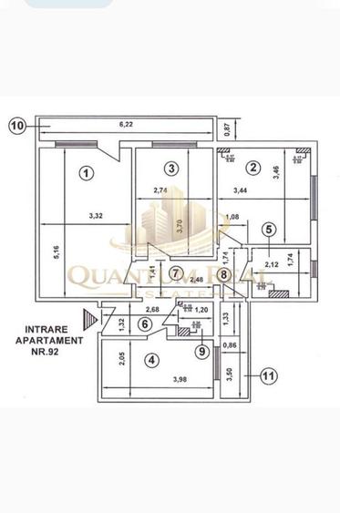 Apartament 3 camere Decomandat , Loc de Parcare -Rahova (MALCOCI) - 8