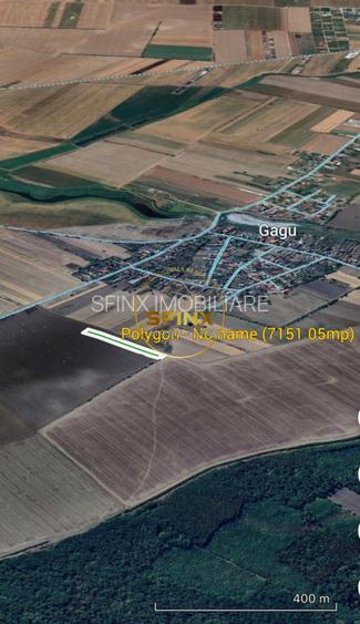 Teren extravilan de vanzare – Moara Vlasiei, Gagu, Ilfov – 7.151 mp - 2