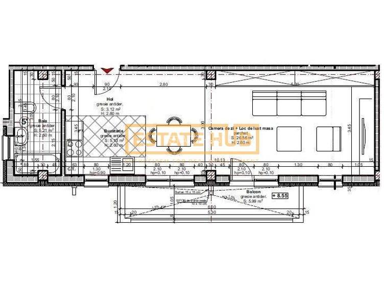 Apartament nou 1 camera | Str Dorobantilor | Comision 0% - 8