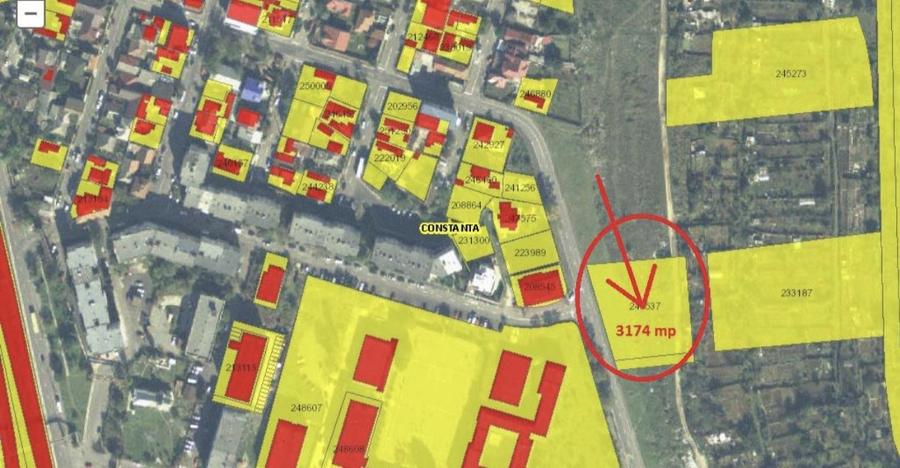 Teren 3174 mp Faleza Sud cu PUZ Aprobat + Parcela Adiacentă 6385 mp
