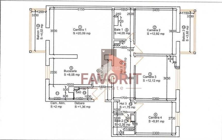 Apartament decomandat 4 camere | Shopping City - 11