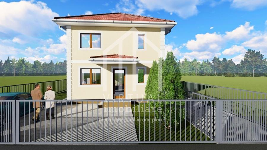 Casa individuala cu 4 camere, 120mp utili, teren 320mp, Selimbar