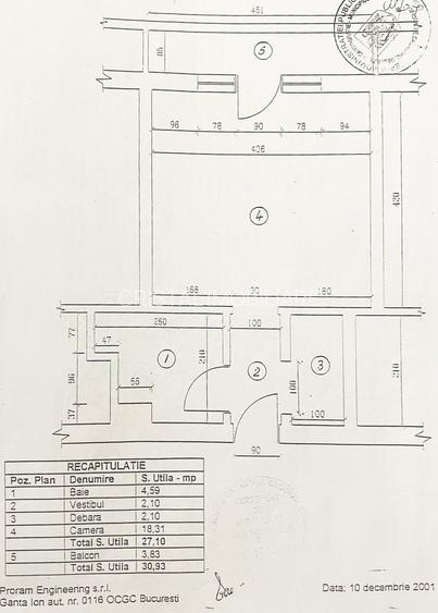 Studio superb (Garsonieră) Cismigiu, Blocul Florentin, centrală, balcon. - 20