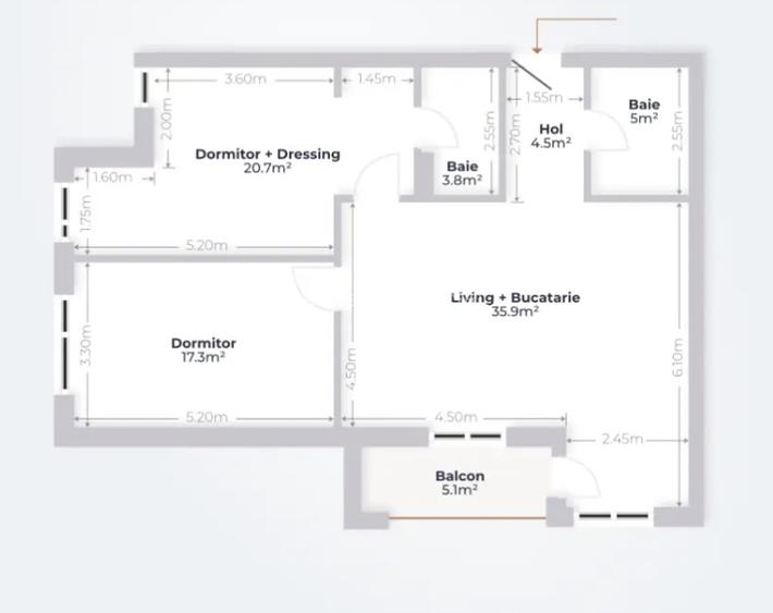 Apartament 3 camere | MTM Lake Pipera | Cesiune - 16