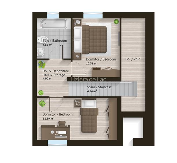 CUIB 1, LIZIERA DE LAC, FAZA 1 — CASA TA LÂNGĂ LAC, LA 20 DE MINUTE DE PALLADY - 2