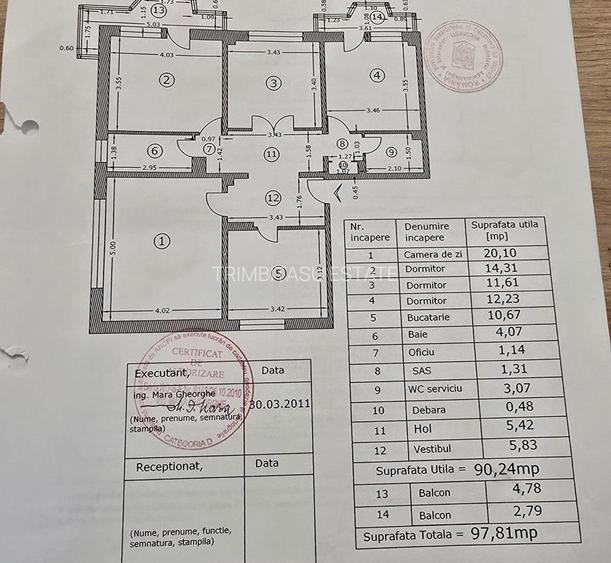 4 camere | 13 Septembrie | Parc Sebastian | parcare | COMISION 0% | - 1