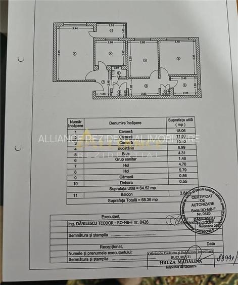 Apartament 3 camere 2 bai etaj 1 renovat cu balcon mare si parcare - 16