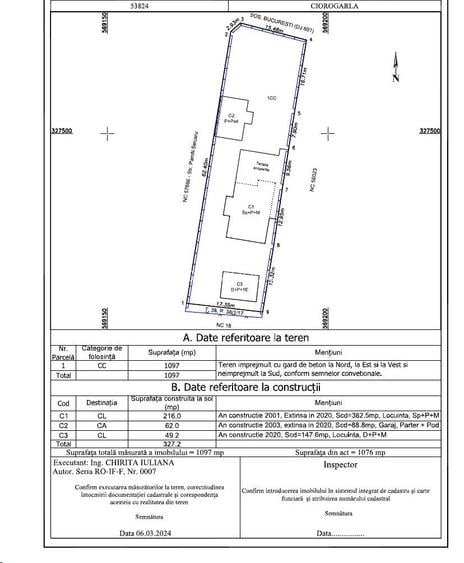 Ciorogarla-casa Sp+ P+M, garaj 2 loc+pod locuibil si casa oaspeti, teren=1097mp - 20