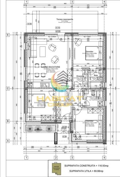 Casă parter 4 camere | 90 mp | Teren 415 mp | STB în complex - 4
