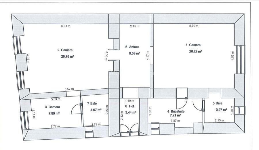 APARTAMENT 3 CAMERE 91 MP| 2 UNITATI LOCATIVE ULTRACENTRAL |OPORTUNITATE AFACERE - 1