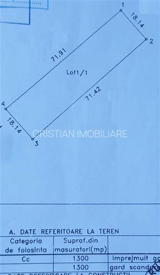Pozitie EXCELENTA intravilan Lacu Sarat 1300 mp latime 18m ingradit fier forjat - 7