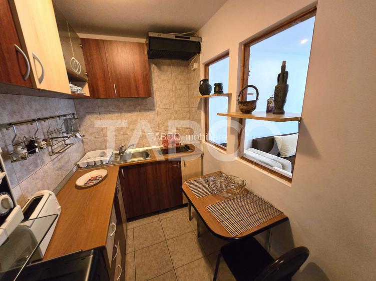Garsoniera de vanzare mobilata utilata la parter in Vasile Aaron Sibiu - 5