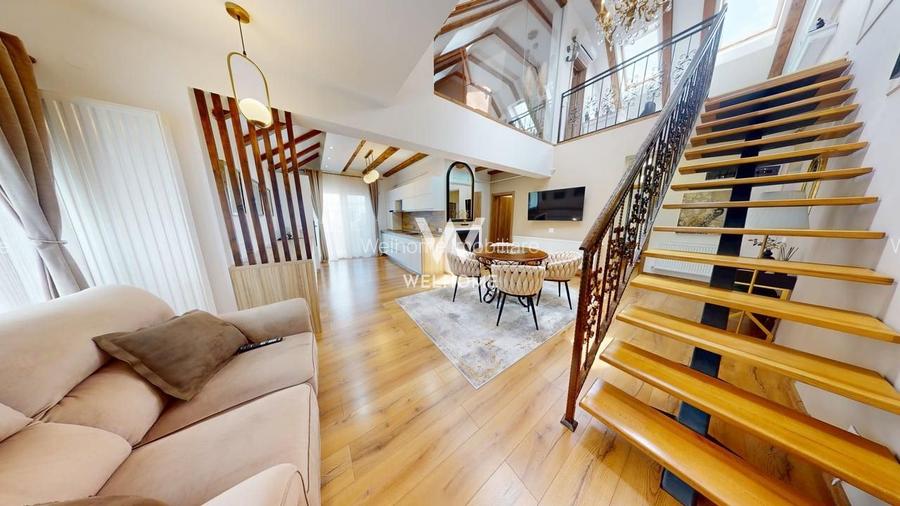 Penthouse superb pe 2 niveluri, mobilat si utilat confort lux - 8