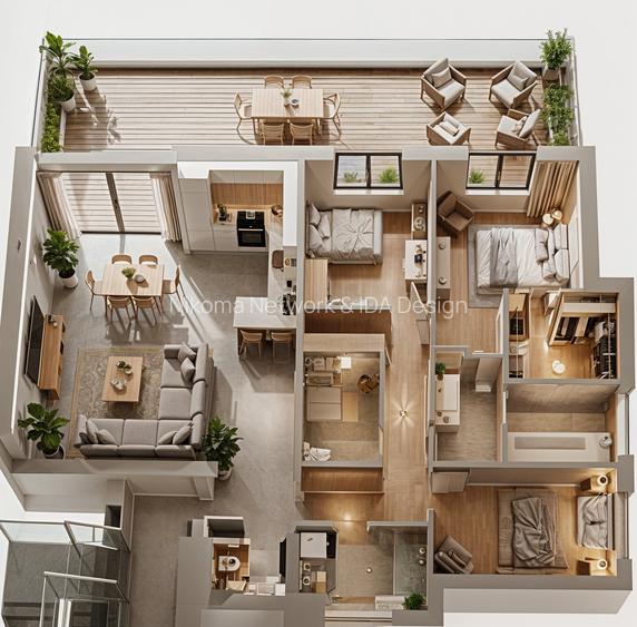 Apartament de 4 camere situat ultra-central cu terasa lângă piața Victoriei - 3