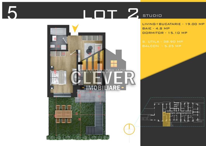 2 camere cu Gradina – Direct Dezvoltator – Zona Pallady - 2