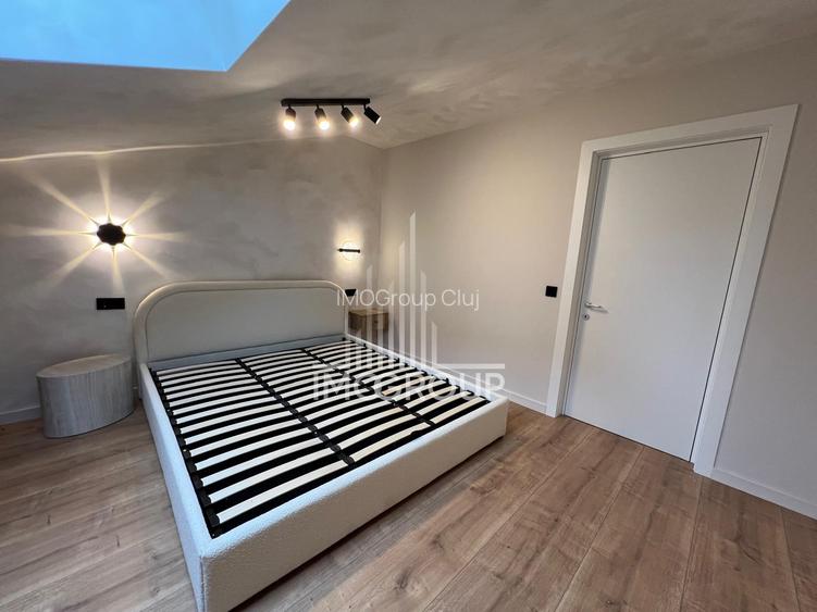 Duplex modern de închiriat | 100 mp utili | 2 dormitoare | 2 băi | Parcare - 20