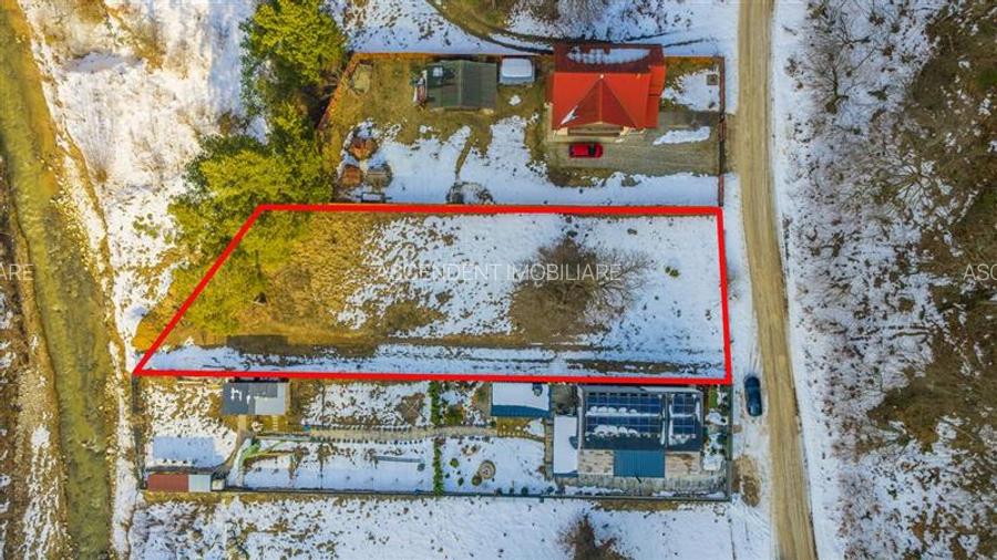 Film! Teren intravilan pe 1.300mp, arie apreciabila de case, Bunloc, Brasov. - 2