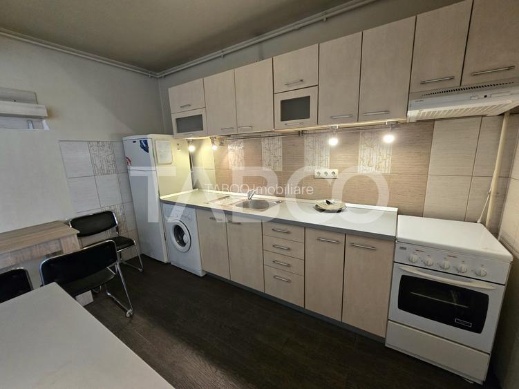 Apartament 2 camere etaj 3 mobilat utilat parcare lift Terezian Sibiu - 14