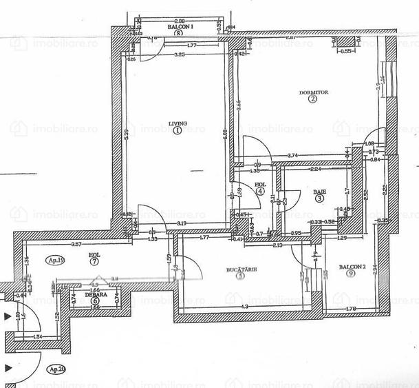 Apartament Spatios 80MPUtili Centrala Etaj 3/4 Lift Mobilat/Utilat 2 Cam Vanzare - 1