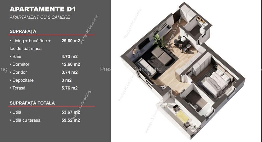 Apartament Nou 2 Camere | Parcul Terra- Dumbravita - 1