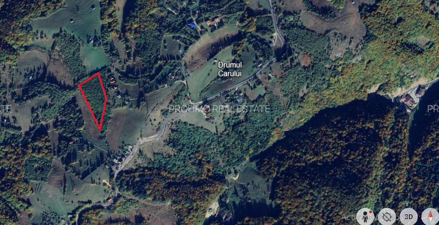 Moeciu, Drumul Carului, teren 3750 mp, 75000 euro - 3