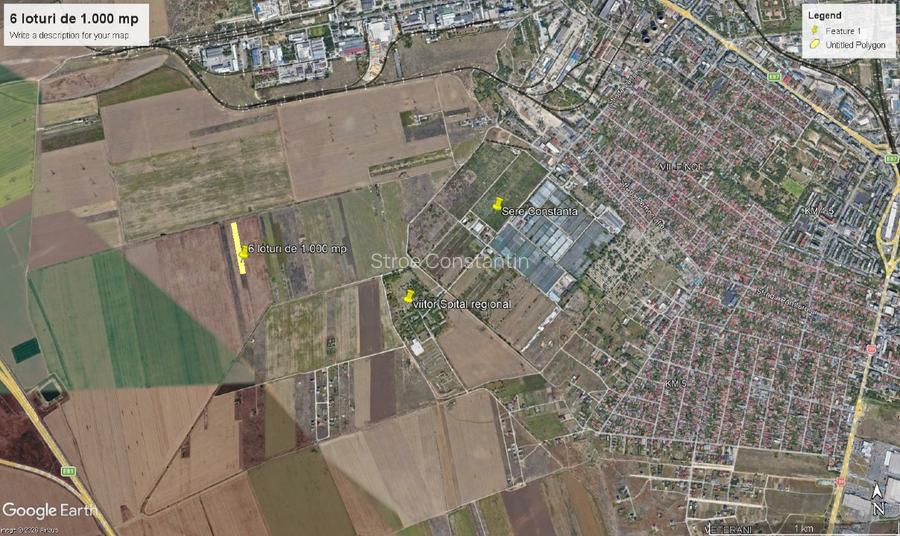 terenuri de 1.000 mp , Constanta - 2