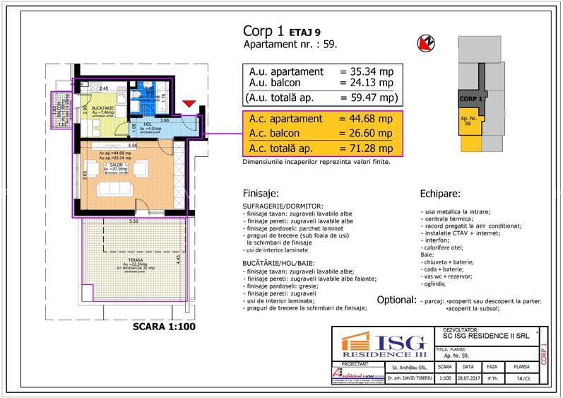 Unirii- Parcul Carol- ISG Reesidence III, terasa 23 mp, vedere superba - 5