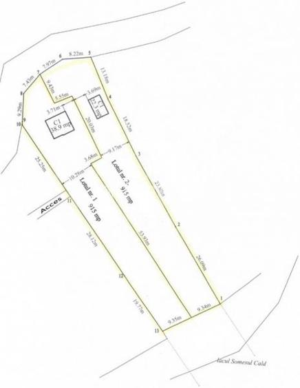 Teren intravilan pentru constructii de vanzare in Somesul Cald, Gilau - 10