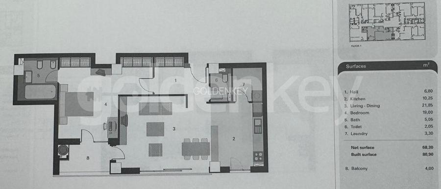 Apartament cu 2 camere | vedere deschisa | 2 parcari | Natura Residence - 1