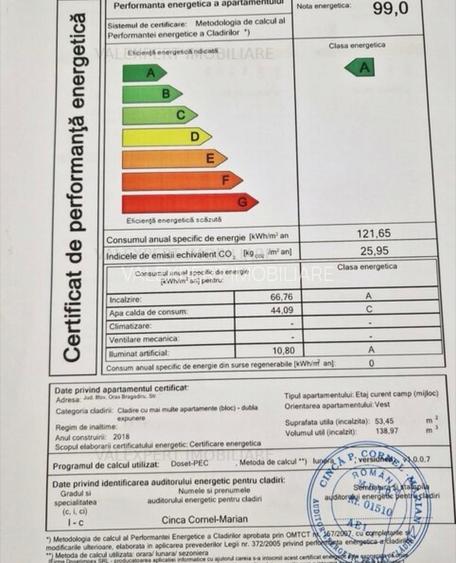 Apartament 2 camere mobilat/util, terasa 16 mp închisă, loc de parcare cadastrat - 18