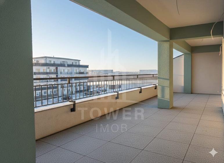Penthouse de vanzare cu terasa de 94 mp