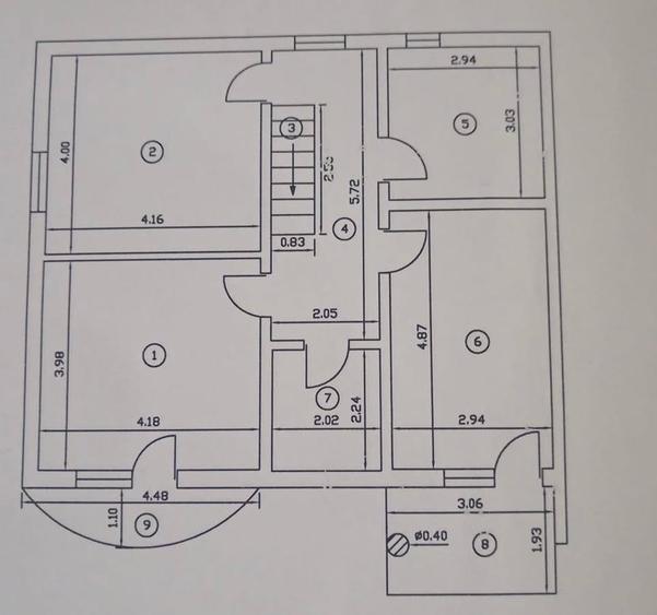Casa tip Duplex, Central, teren 518 mp, str. Tacoescu