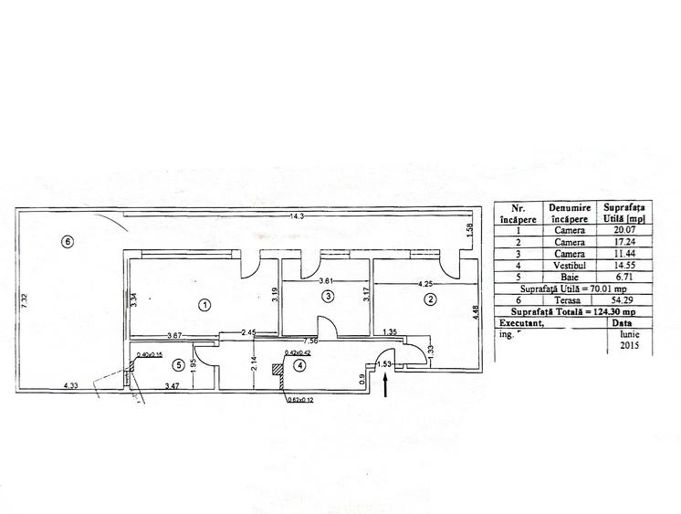 Apartament tip PENTHOUSE / Terasă de 54 mp - 1